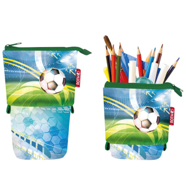 Schlampermäppchen Fußball blaugrün