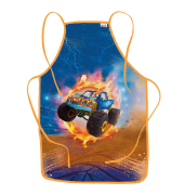 Jungen Kinder Malschürze Monstertruck Fire blau Einheitsgröße