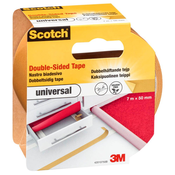 3104739131664 - universal doppelseitiges Klebeband 500 mm x 70 m 1 Rolle 3104739131664 Scotch 3104739131664 - universal doppelseitiges Klebeband 500 mm x 70 m 1 Rolle 3104739131664 Scotch