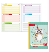 Display Hausaufgabenhefte Klasse 1 - 4, je 10 hefte pro Klasse 89495 Klipp & Klar, Hausaufgaben / liniert, A5, blau, 48 Blatt / 96 Seiten