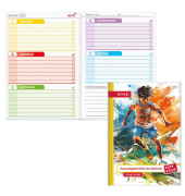 Hausaufgabenheft 89482 Klipp & Klar, Hausaufgaben / liniert, A5, weiß, 48 Blatt / 96 Seiten