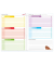 Display Hausaufgabenhefte Klasse 1 - 4, je 10 hefte pro Klasse 89484 Klipp & Klar, Hausaufgaben / liniert, A5, grün, 48 Blatt / 
