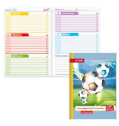 Display Hausaufgabenhefte Klasse 1 - 4, je 10 hefte pro Klasse 89492 Klipp & Klar, Hausaufgaben / liniert, A5, blau, 48 Blatt / 96 Seiten