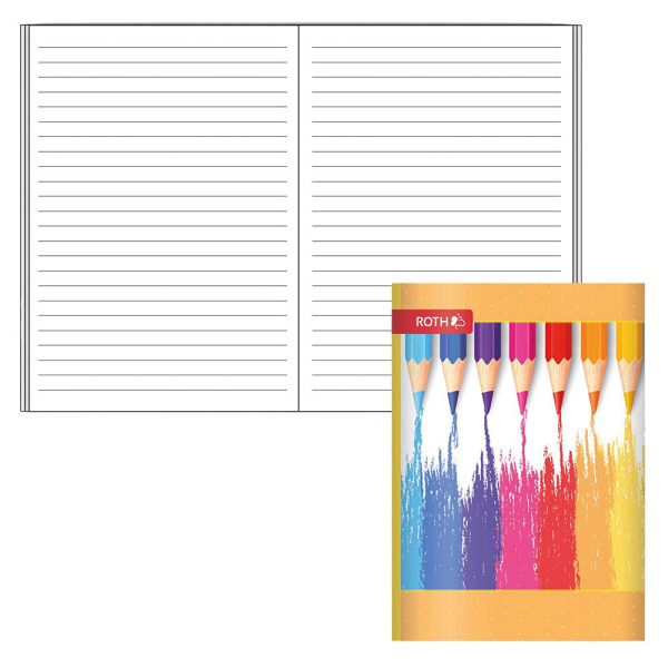 4028279890005 - ROTH Schulheft Buntstifte Lineatur 51 liniert A6 ohne Rand 32 Blatt 4028279890005 - ROTH Schulheft Buntstifte Lineatur 51 liniert A6 ohne Rand 32 Blatt