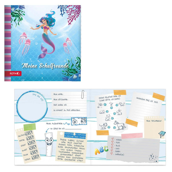 4028279892641 - Freundebuch Meerjungfrau ca A4 liniert blau Hardcover 64 Seiten 4028279892641 Roth 4028279892641 - Freundebuch Meerjungfrau ca A4 liniert blau Hardcover 64 Seiten 4028279892641 Roth