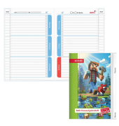Display Hausaufgabenhefte Klasse 1 - 4, je 10 hefte pro Klasse 89504 für clevere Faule, Hausaufgaben / liniert, A5, weiß, 52 Blatt / 104 Seiten