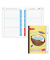Display Hausaufgabenhefte Klasse 1 - 4, je 10 hefte pro Klasse 89513 für clevere Faule, Hausaufgaben / liniert, A5, gelb, 52 Bla