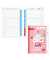 Display Hausaufgabenhefte Klasse 1 - 4, je 10 hefte pro Klasse 89517 für clevere Faule, Hausaufgaben / liniert, A5, rosa, 52 Bla