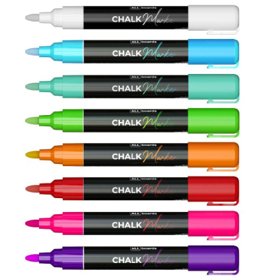 Kreidemarker-Set farbsortiert 6,0 mm