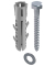 BARRACUDA 013601081 Dübel mit Schrauben Ø 10,0 mm x 50,0 mm