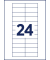 240 AVERY Zweckform Namensetiketten weiß 64,0 x 22,0 mm