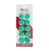 Magnet grün, Kunststoff Ø 2,0 x 0,6 cm
