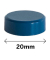 Magnet blau, Kunststoff Ø 2,0 x 0,6 cm