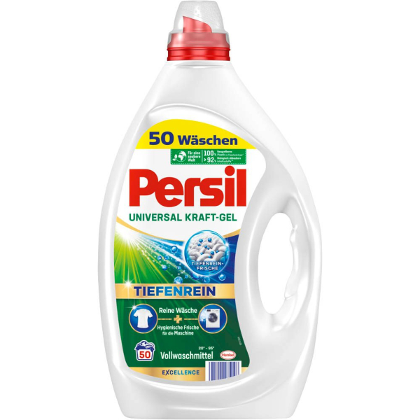 4015200035048 - Waschmittel PGU50 Universal Kraft Gel Tiefenrein Gel 225 Liter bis 50 Waschladungen 4015200035048 2250 Milliliter