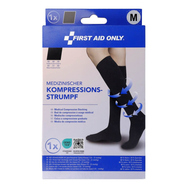 4027521537255 - Kompressionsstrümpfe geschlossene Spitze schwarz Größe M 4027521537255 FIRST AID ONLY 4027521537255 - Kompressionsstrümpfe geschlossene Spitze schwarz Größe M 4027521537255 FIRST AID ONLY