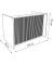 Empfangstheke Marino up & down für 1 Person, eiche 166,0 x 98,0 x 112,0 cm