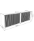 Empfangstheke Marino up & down für 1 Person, eiche 328,0 x 98,0 x 112,0 cm