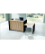 Empfangstheke Marino up & down für 2 Personen, eiche 253,0 x 98,0 x 112,0 cm