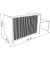 Empfangstheke Marino up & down für 2 Personen, eiche 253,0 x 98,0 x 112,0 cm