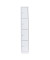 Schließfachschrank signalweiß 520417, 4 Schließfächer 31,5 x 50,0 x 180,0 cm