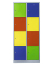Schließfachschrank lichtgrau, bunt X-523422, 8 Schließfächer 80,0 x 50,0 x 180,0 cm