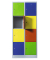 Schließfachschrank lichtgrau, bunt X-523422, 8 Schließfächer 80,0 x 50,0 x 180,0 cm
