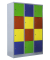 Schließfachschrank lichtgrau, bunt X-523432, 12 Schließfächer 118,5 x 50,0 x 180,0 cm