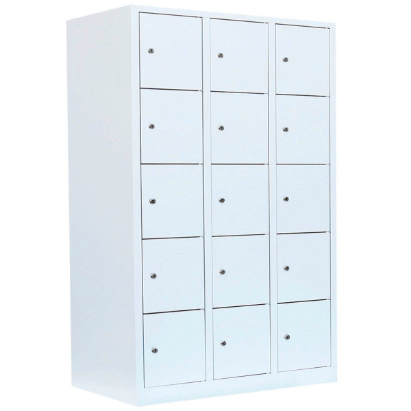4061815519978 - Schließfachschrank signalweiß 523537 15 Schließfächer 1185 x 500 x 1800 cm 4061815519978 LÜLLMANN 4061815519978 - Schließfachschrank signalweiß 523537 15 Schließfächer 1185 x 500 x 1800 cm 4061815519978 LÜLLMANN