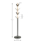 Kleiderständer 54593 schwarz Metall 8 Haken 37,0 x 179,0 cm