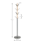 Kleiderständer 54893 anthrazit Metall 8 Haken 37,0 x 179,0 cm