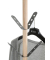 Kleiderständer 54893 anthrazit Metall 8 Haken 37,0 x 179,0 cm