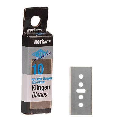 10 WEDO Cuttermesser-Klingen Scraper silber