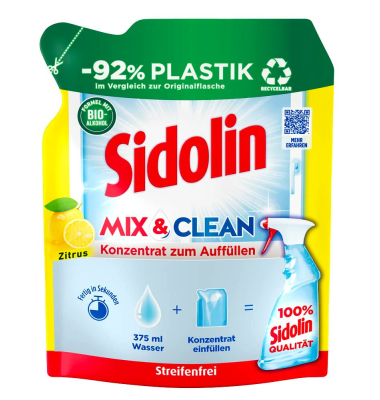 All in 1 MIX & CLEAN Zitrus Glasreiniger-Konzentrat 0,125 l