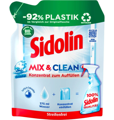 All in 1 MIX & CLEAN Cristal Glasreiniger-Konzentrat 0,125 l