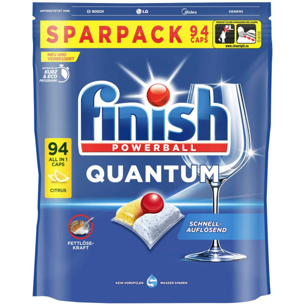 4251758436597 - POWERBALL QUANTUM ALL IN 1 CITRUS Spülmaschinentabs 4251758436597 94 Stück 4251758436597 - POWERBALL QUANTUM ALL IN 1 CITRUS Spülmaschinentabs 4251758436597 94 Stück