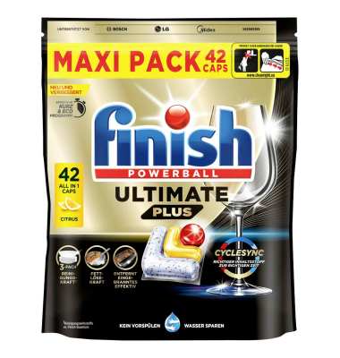 POWERBALL ULTIMATE PLUS ALL IN 1 CITRUS Spülmaschinentabs