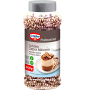 Dr.Oetker Schoko Zebra Röllchen Dekor 400,0 g