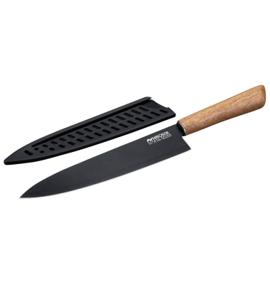 Kochmesser Flow Fair schwarz, Klinge: 20,5 cm