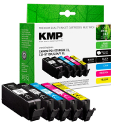  pigmentschwarz, schwarz, cyan, magenta, gelb Druckerpatronen kompatibel zu Canon PGI-570XL PGBK, CLI-571XL  BKCMY , 5er-Set