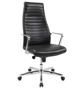 Chefsessel Chairman X, schwarz / chrom, mit Armlehnen, bis 110kg