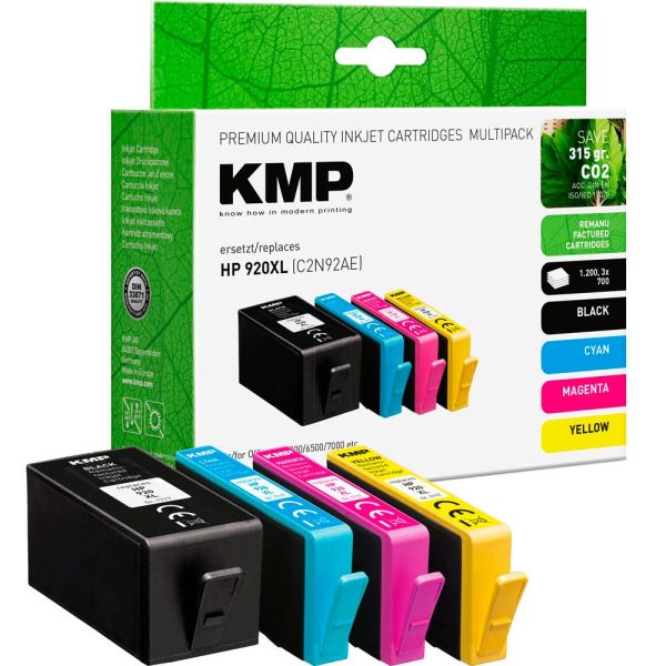 4011324001273 - schwarz cyan magenta gelb Druckerpatronen kompatibel zu HP 920XL (C2N92AE) 4er-Set 4011324001273 4 Stück 4011324001273 - schwarz cyan magenta gelb Druckerpatronen kompatibel zu HP 920XL (C2N92AE) 4er-Set 4011324001273 4 Stück
