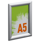 Plakat-Klapprahmen 479523, silber, A5, Aluminiumrahmen