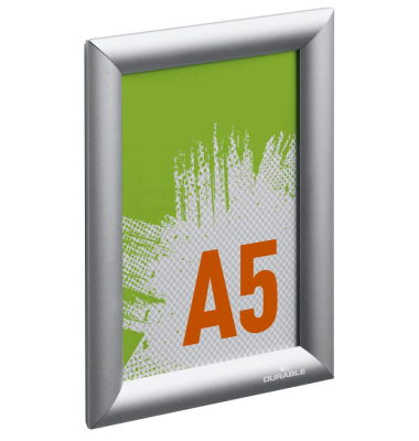 Plakat-Klapprahmen 479523, silber, A5, Aluminiumrahmen