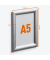 Plakat-Klapprahmen 479523, silber, A5, Aluminiumrahmen