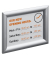 Plakat-Klapprahmen 479523, silber, A5, Aluminiumrahmen