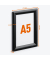 Plakat-Klapprahmen DURAPRINT, 479501, schwarz, A5, Aluminiumrahmen