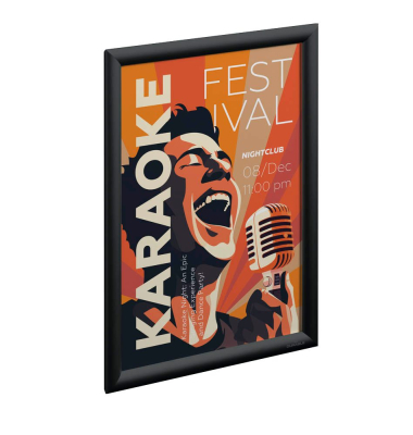  Klapprahmen DURAPRINT schwarz 32,7 x 45,1 cm