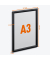 Plakat-Klapprahmen 479701, schwarz, A3, Aluminium