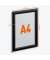 Plakat-Klapprahmen DURAPRINT, 479601, schwarz, A4, Aluminiumrahmen