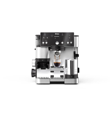 Espressomaschine Luxe Café Essential 2in1 ES501EU, silber/schwarz, 1650 Watt, 1 Tasse pro Brühvorgang